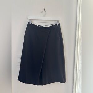 Zara Black A-Line Skort Cross over waist
